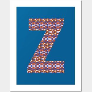 Monogram Letter Z- geometric pattern Posters and Art